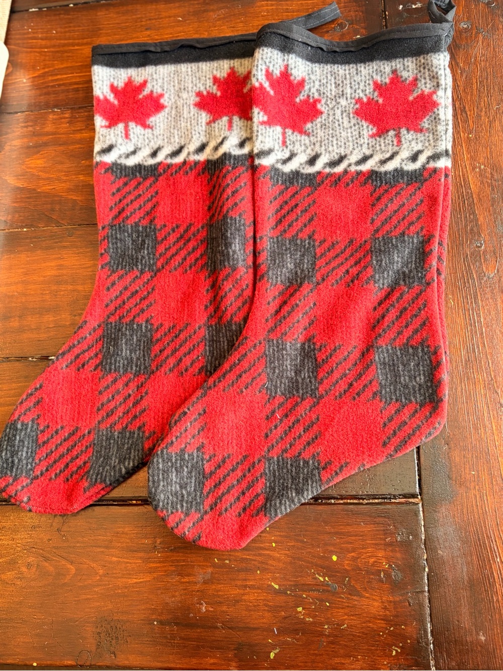 Red & Gray Buffalo Plaid Holiday Stockings